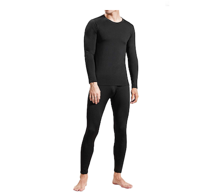 Black Mens Thermals