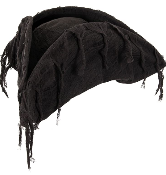 Bloodborne Tattered Costume Pirate Hat Black