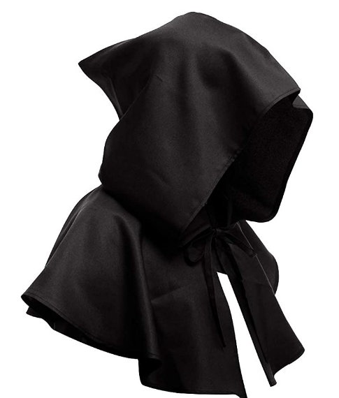 Medieval Short Cowl Hooded Cloak
