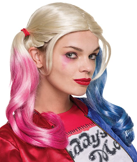 Suicide Squad Harley Quinn Pink And Blue Wig